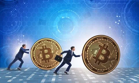Blockchain technology and bitcoin cryptocurrency network concept (84) 스톡 사진
