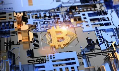 Blockchain technology and bitcoin cryptocurrency network concept (84) 스톡 사진