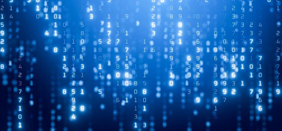 Blockchain technology. Artificial intelligence algorithm at work. Digital bac Stock Photos