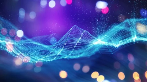 Blockchain technology background. Cryptocurrency fintech block chain network and Stock Footage 170219402