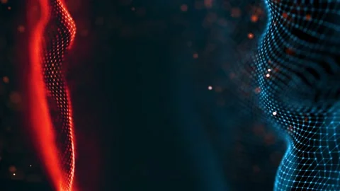 Blockchain technology background. Cryptocurrency fintech block chain network and Stock Footage 195449876