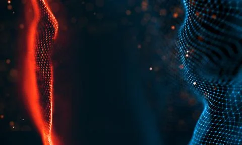 Blockchain technology background. Cryptocurrency fintech block chain network and Illustrazione stock