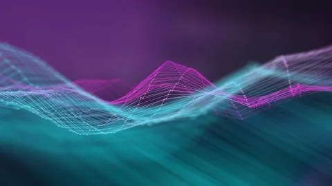 Blockchain technology background. Cryptocurrency fintech block chain network and Stock Illustration