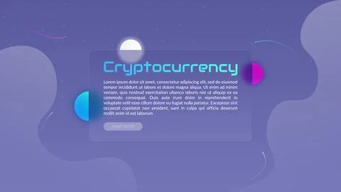Blockchain technology concept, cryptocurrency Illustrazione stock