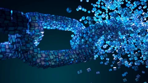 Blockchain technology concept Stock Footage 108028245