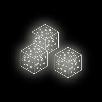 Blockchain technology concept glowing on black background Stock Illustration