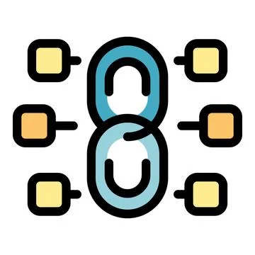 Blockchain technology connecting multiple data blocks securely 스톡 일러스트
