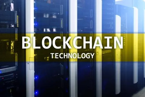 Blockchain technology, cryptocurrency mining. Stock Photos