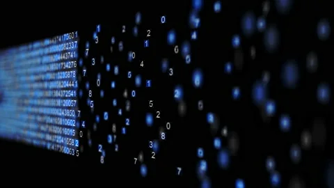 Blockchain technology digital 3d visualization video Stock Footage 150351973