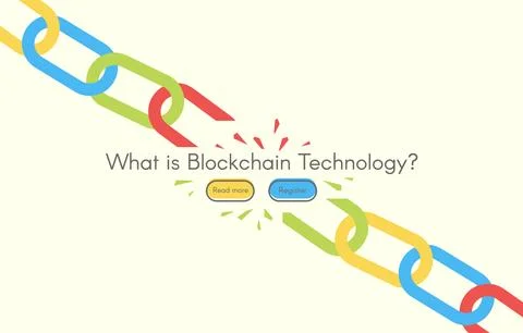 Blockchain technology Stock Illustration