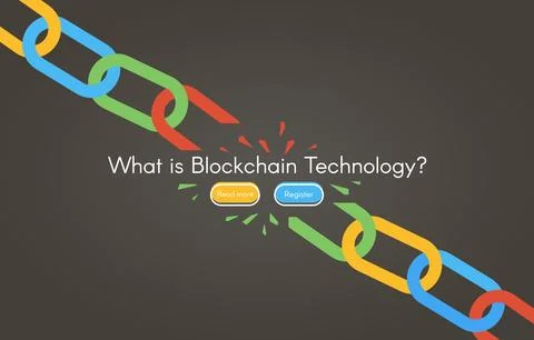 Blockchain technology Stock Illustration