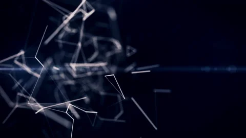 Blockchain, technology, security, digital geometrical background with moving Video stock 93164306