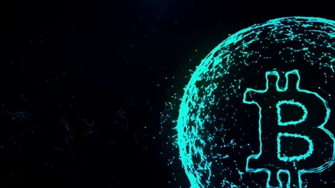 Blockchain, technology, security, digital geometrical background with moving Stock Footage 94885335