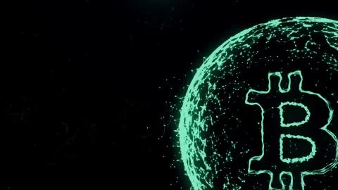 Blockchain, technology, security, digital geometrical background with moving Illustrazione stock