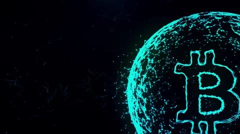 Blockchain, technology, security, digital geometrical background with moving Illustrazione stock