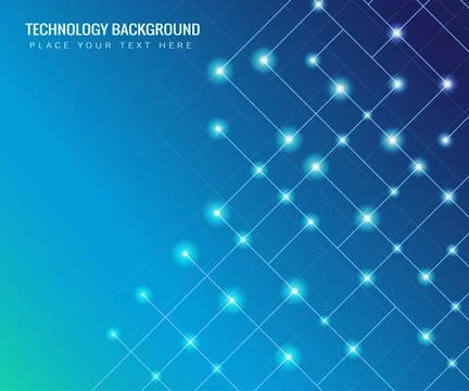 Blockchain technology.Isometric cube with connecting dots and lines Stock Illustration