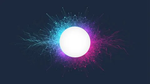 Blockchain transfer satellite future communications illustration. Abstract 库存插图