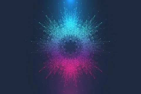 Blockchain transfer satellite future communications illustration. Abstract Stock Illustration