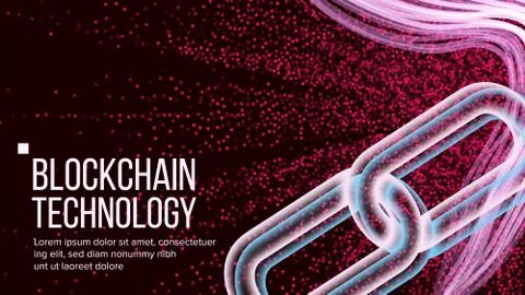 Blockchain Vector. Big Data Flow Information. Crypto Start Up. Electronic Stock Illustration