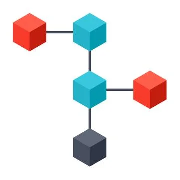 Blockchain Vector Icon Stock Illustration