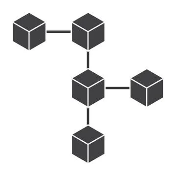 Blockchain Vector Icon Stock Illustration