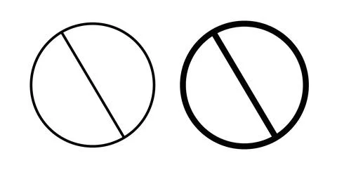 Blocked icon symbol. Flat Vector illustration Stock Illustration