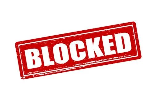 Blocked Stock Illustration