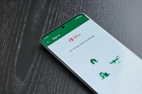 Blocked or lost connection microsoft office app Foto stock