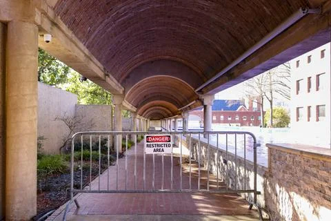 Blocked off pathway Stock Photos