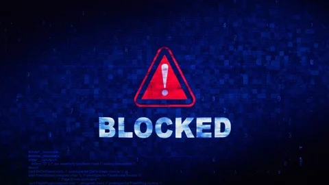 Blocked Text Digital Noise Twitch Glitch Distortion Effect Error Animation. Video stock 106684544