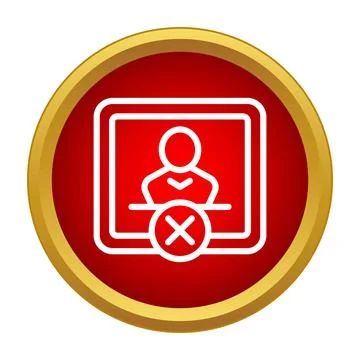 Blocked user account with restricted access on screen Stockillustratie