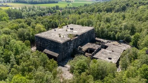 Blockhaus d'Eperlecques Bunker in Forest 写真素材