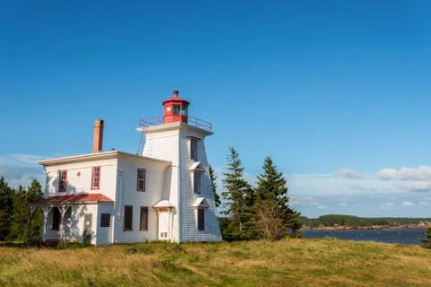 Blockhouse point lighthouse Stock Photos