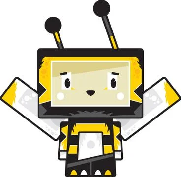 Blockimals Bee Stock Illustration