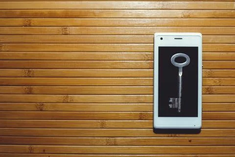 Blocking and banning of telegram, encryption keys are located next to the pho Stock Photos