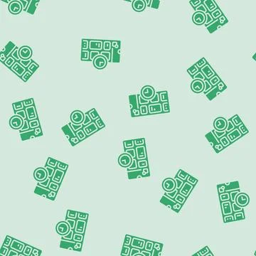 Blocking app time management glyph seamless pattern Stock Illustration