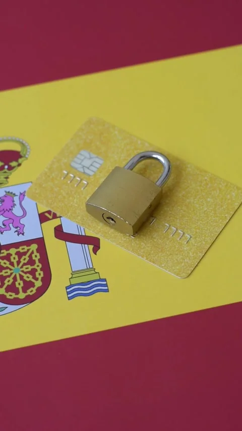 Blocking of a bank debit card, account, or bill, fraud, or bankruptcy. Blocking  Stock Footage 341507420