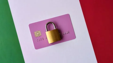 Blocking of a bank debit card, account, or bill, fraud, or bankruptcy. Blocking  Stock-Footage 345362604