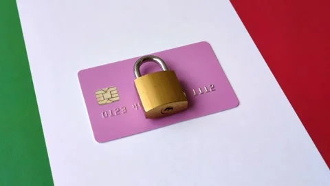 Blocking of a bank debit card, account, or bill, fraud, or bankruptcy. Blocking  Stock-Footage 345362612