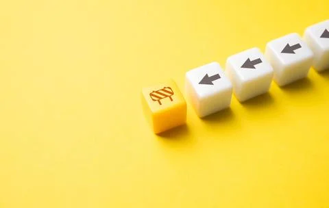 Blocking the further course of the process path. Stop work. Being stopped by  Stock Photos