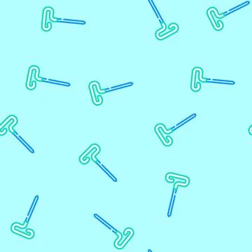 Blocking pins knitting wool vector seamless pattern Stock Illustration
