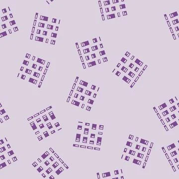 Blocking time management glyph vector seamless pattern Stock Illustration