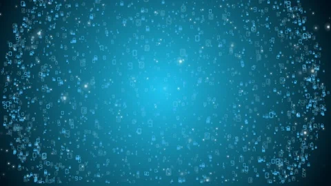 Blocks of abstract program code are written and moved in the virtual space. The Stock Footage 107181243