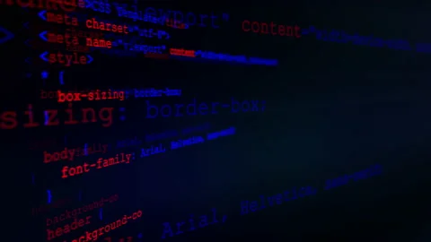 Blocks of abstract program code are written in virtual space. Alpha channel. No  Stock Footage 149209459