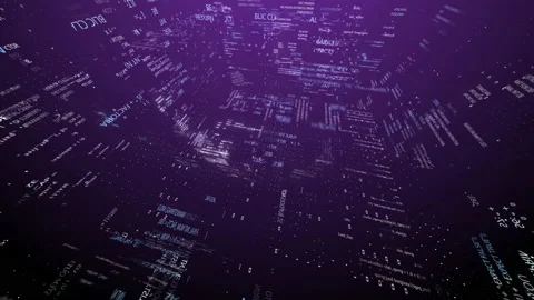 Blocks of abstract program code are written and moved within the virtual space. Stock Footage 167217150