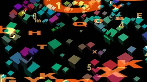 Blocks and letters Stock Footage 12679719