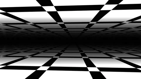 Blocks Grid Squares Forming Floor and Ceiling Stock Footage 139734541