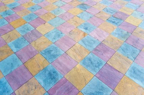 Blocks made floor. Stock Photos