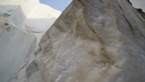 Blocks of marble at marble quarry site Видео 116232163
