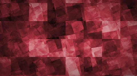 Blocks Optical Illusion Animated Background – Red Stock Footage 25100925